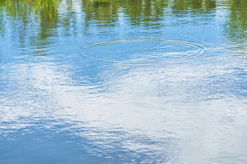 夏の川　川の流れ水面の表情150