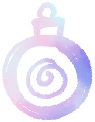 Christmas pastel ornament