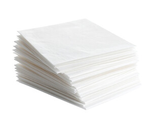 Neatly stacked square rice paper sheets, clean and white, ideal for food styling or packaging.