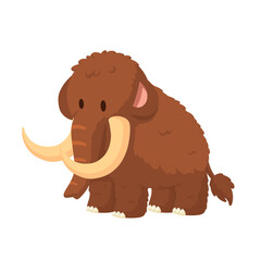 Fototapeta premium Cartoon Woolly Mammoth Illustration