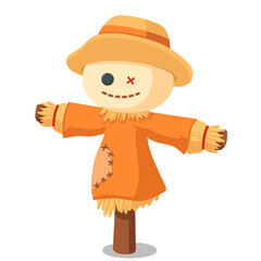 Friendly Cartoon Scarecrow