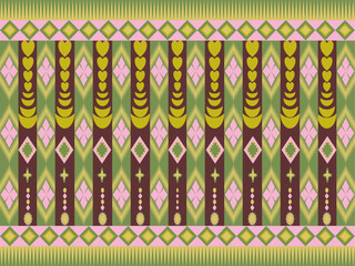 abstract seamless pattern Modern Thai fabric patterns.