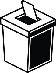 ballot box vector illustration