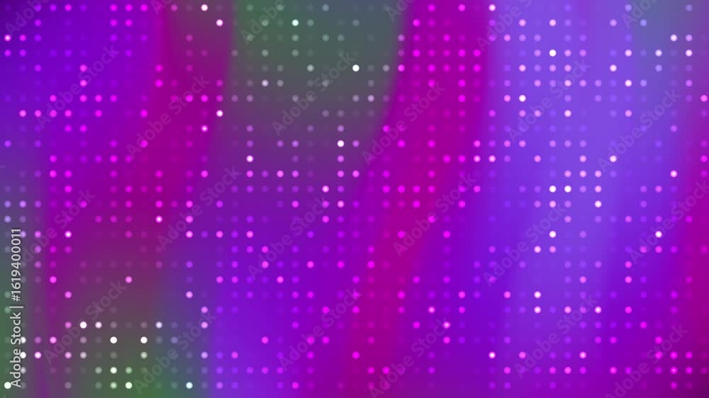 Poster abstracts blink dot abstract pink and purple background featuring a dynamic array of glowing circles