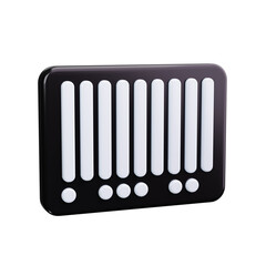 Barcode 3d render icons
