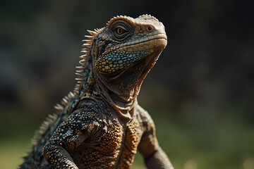 Fototapeta premium galapagos land iguana