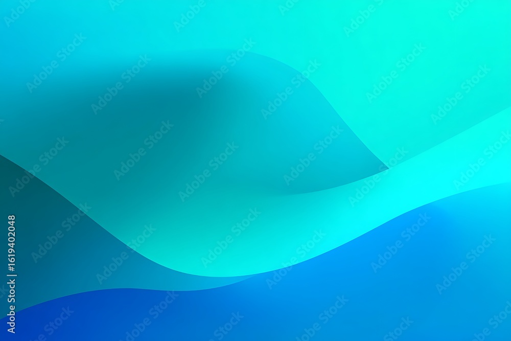 Poster a beautiful serene abstract digital art background with flowing curves and smooth gradients in shade
