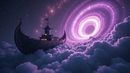 The small boat in the Whirlpool Nebula