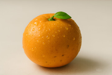 orange on a white