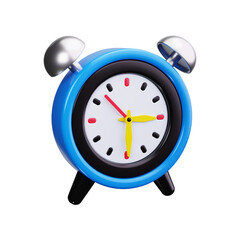 Alarm clock 3d render icons