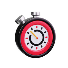 timer 3d render icons