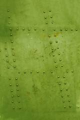 Old metal texture with rivets.