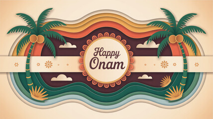 Onam Festival: Happy Onam poster, Onam greetings, Kerala poster