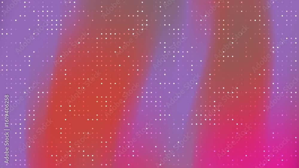 Poster abstracts blink dot_ abstract background animation featuring a grid of sparkling dots over colorful 