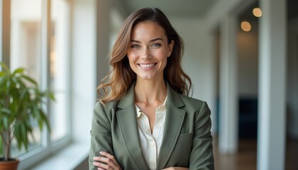 Diverse group of confident business professionals collaborating in modern corporate office environment , team meeting, leadership, success, teamwork, and career growth