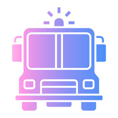 emergency unit Gradient icon
