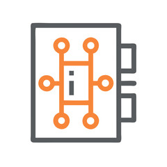 Electronic Circuit Board Abstract Design on Black Background