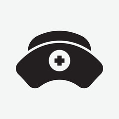 High-quality nurse hat vector for medical, healthcare, nursing designs. Download as SVG, PNG. Perfect for logos, prints, web & more.