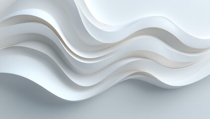 Abstract wavy white forms (1)