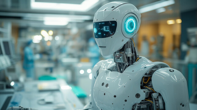 Medical assistant robot supporting a surgeon in a sterile operating room