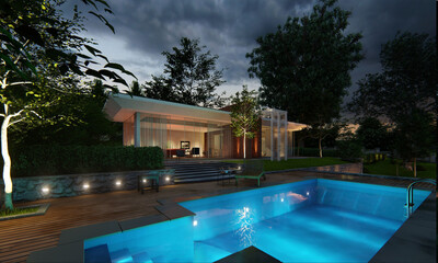 Landscape home garden backyard garden architecture 