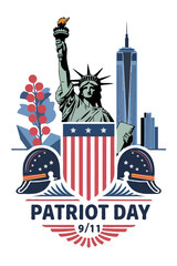 Vibrant Patriot Day Clipart & Vector Designs – High-Resolution Art