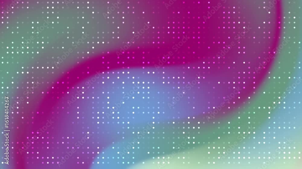 Poster abstracts blink dot_ abstract gradient background with vibrant colors and dynamic dots for modern te