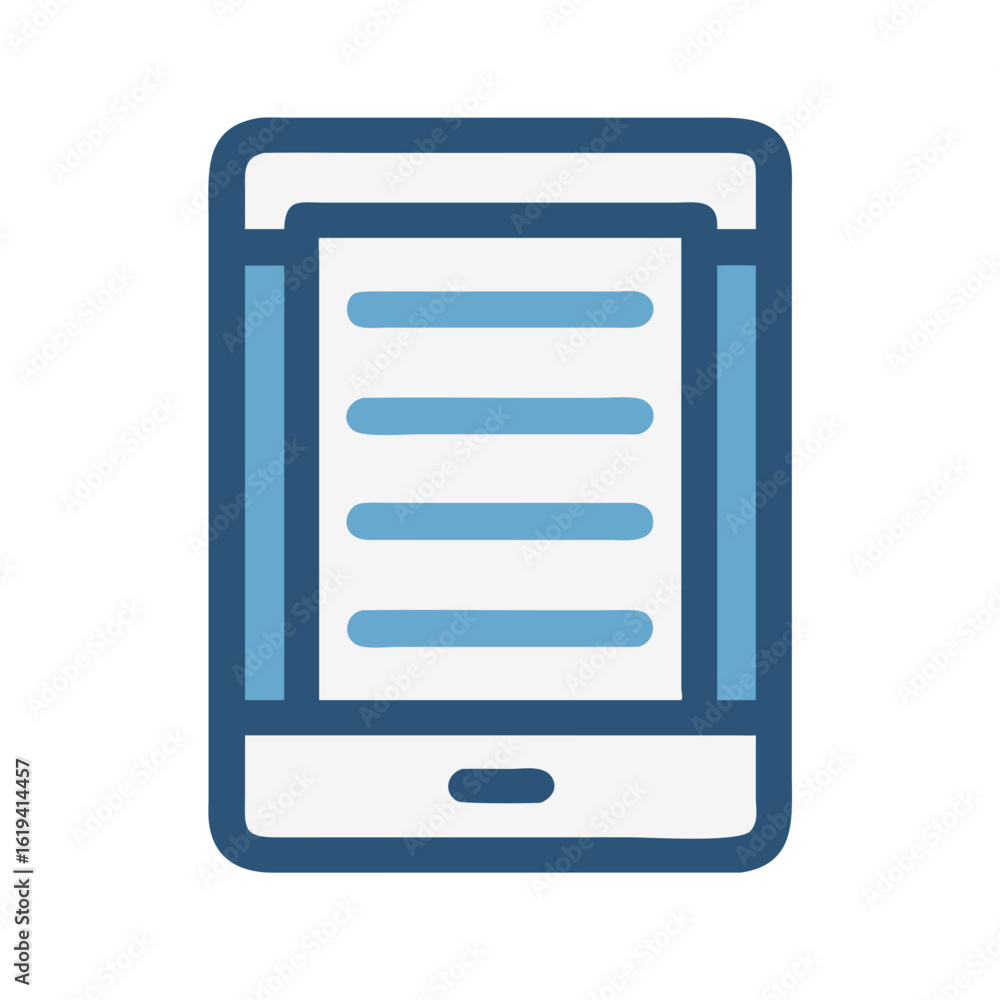 Aufkleber modern mobile device showing application interface icon design
