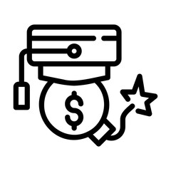 debt service Line Icon