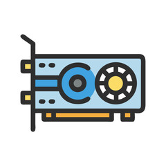 Stylized graphic card illustration against black background