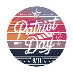 USA Patriot Day T-Shirt Design | Vector EPS Typography Art