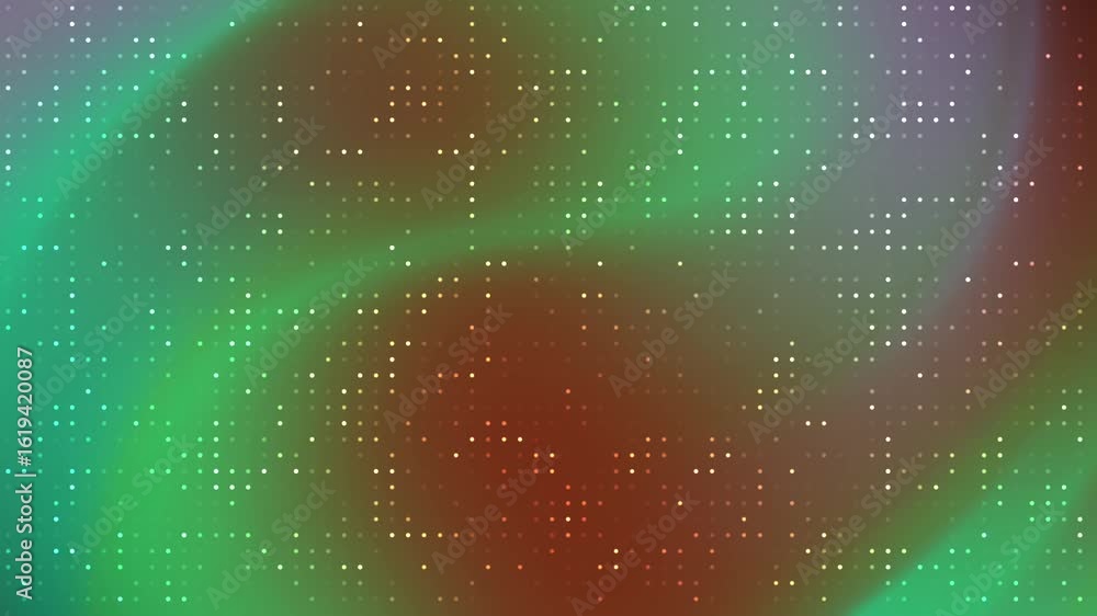 Poster abstracts blink dot_ abstract digital background animation featuring glowing dots and blurred colorf