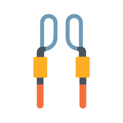 Stylized exercise hand grip for strength training illustration