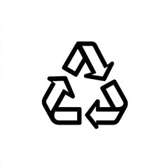 Fototapeta premium recycling symbol icon. Generative AI