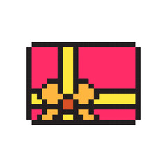Birthday Gift Box Pixel Art