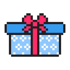 Birthday Gift Box Pixel Art