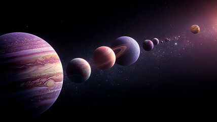 planet in space. Generative AI