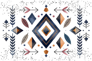 abstract seamless pattern with flowers