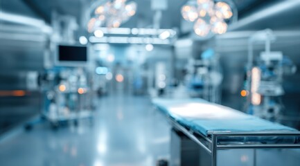 Obraz premium Blurred hospital operating room