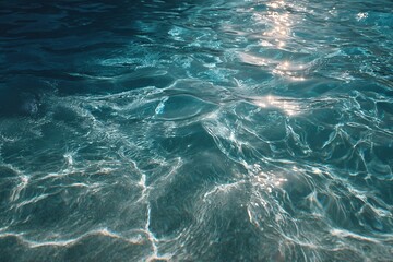 Obraz premium Captivating Water Reflections Tranquil Pool Nature Photography Serene Environment Aerial View Visual Harmony