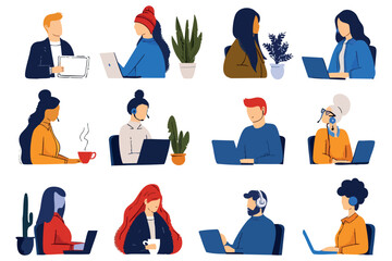business people set