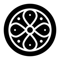traditional glyph icon