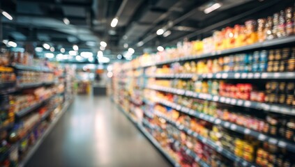 Blurred supermarket aisle (5)