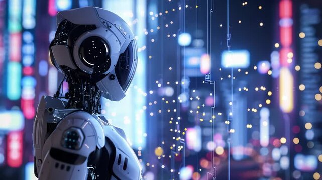 Machine Behaviorist Analyzing Autonomous Robot 4K Videos