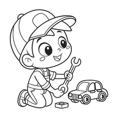 Fun Professions Coloring Pages for Kids