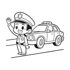 Fun Professions Coloring Pages for Kids