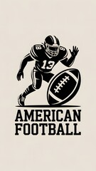A football on a white background