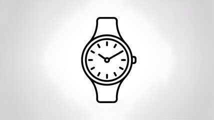 A black and white watch