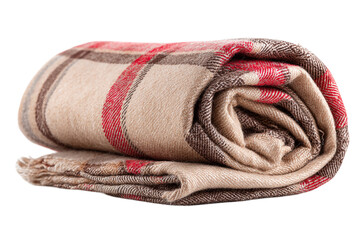 A vibrant pile of clean, folded cotton towel isolated on transparent background