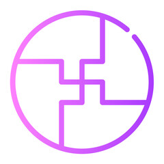 Obraz premium pattern gradient icon